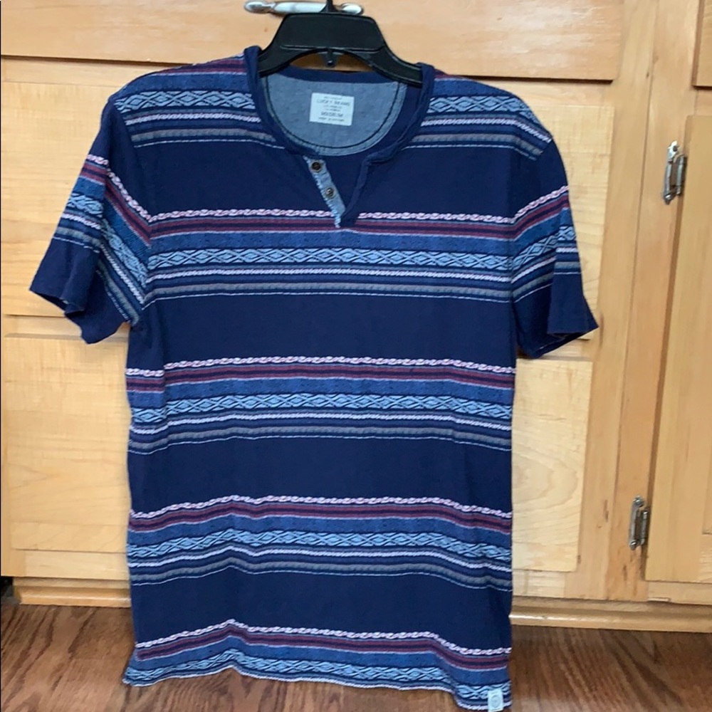 Lucky brand men’s button top t shirt